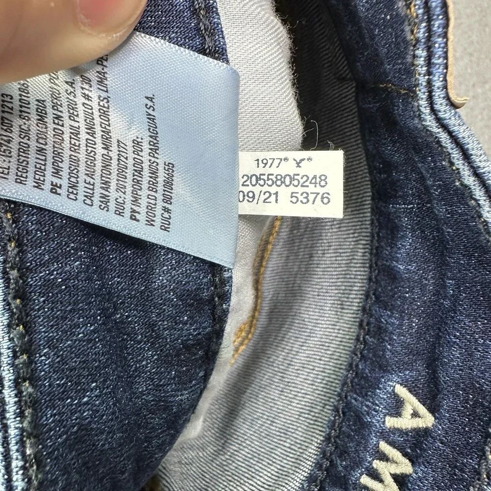 American Eagle Original Straight Jeans Men's 34x32 AirFlex+ Stretch Denim